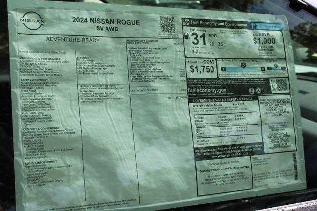 new 2024 Nissan Rogue car, priced at $34,472
