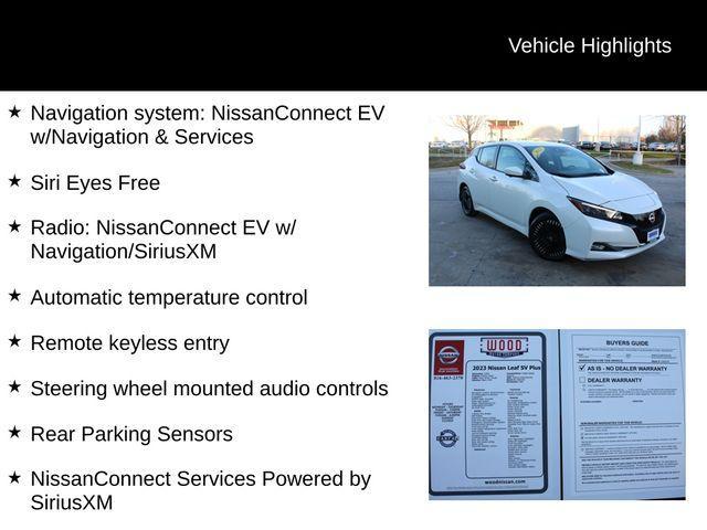 used 2023 Nissan Leaf car, priced at $21,660