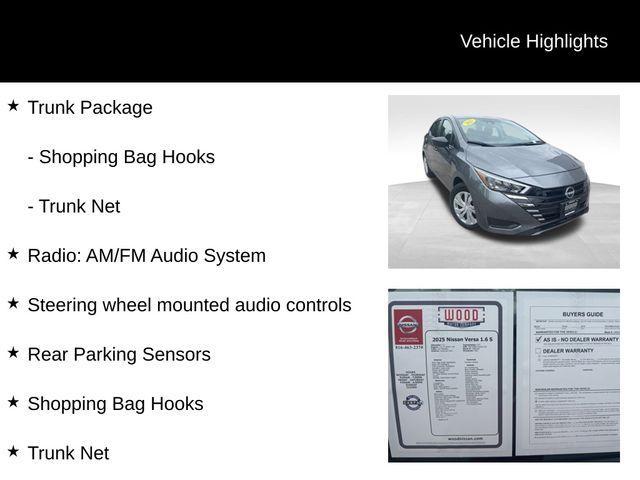 used 2025 Nissan Versa car, priced at $18,179