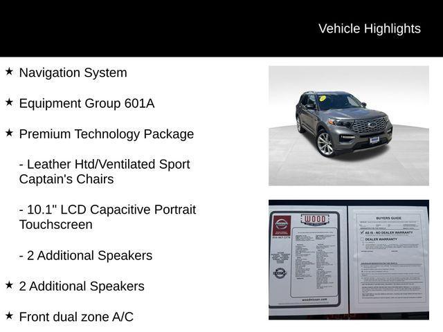 used 2021 Ford Explorer car, priced at $25,496