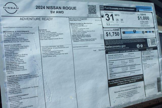 new 2024 Nissan Rogue car, priced at $32,328