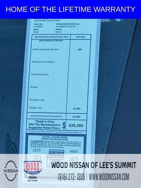 new 2025 Nissan Sentra car, priced at $20,741