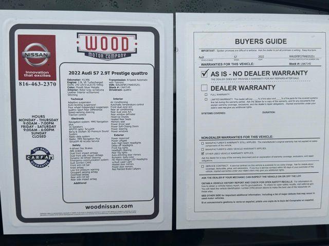 used 2022 Audi S7 car, priced at $57,899