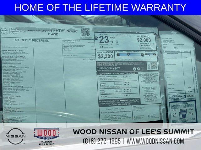 new 2025 Nissan Pathfinder car, priced at $37,419