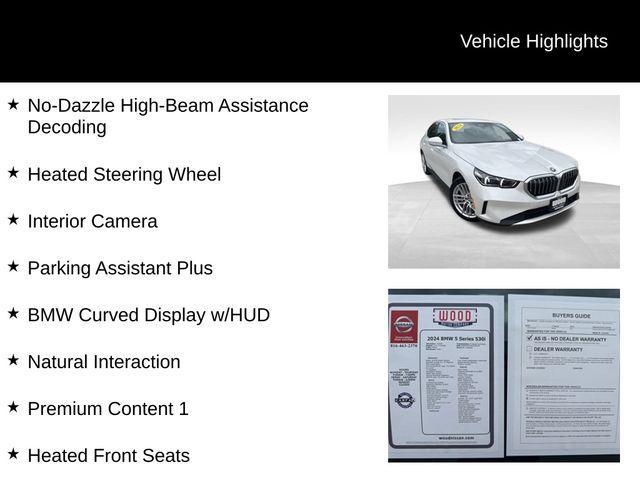 used 2024 BMW 530 car, priced at $44,944