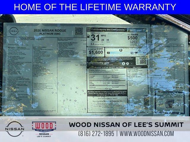 new 2026 Nissan Rogue car, priced at $38,529