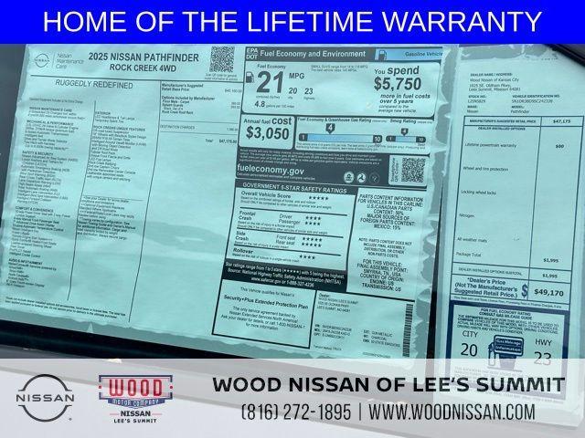 new 2025 Nissan Pathfinder car, priced at $42,820