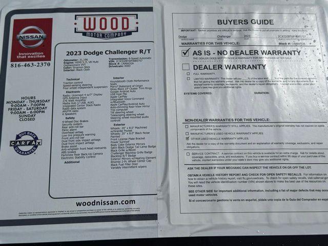 used 2023 Dodge Challenger car, priced at $32,999
