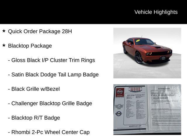 used 2023 Dodge Challenger car, priced at $32,999