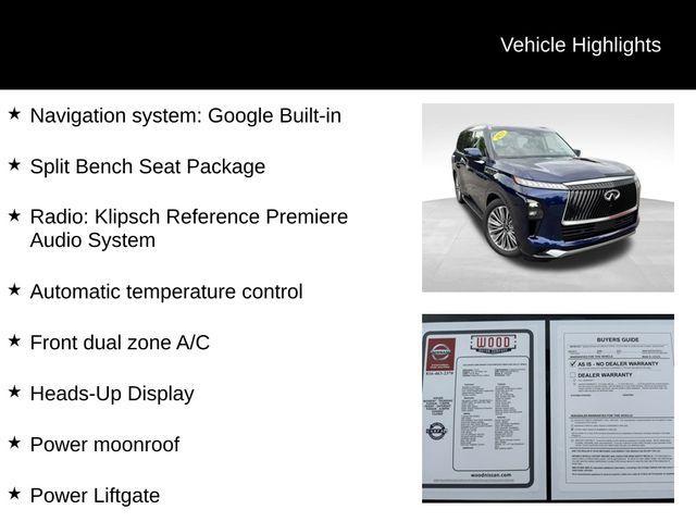 used 2025 INFINITI QX80 car, priced at $79,599