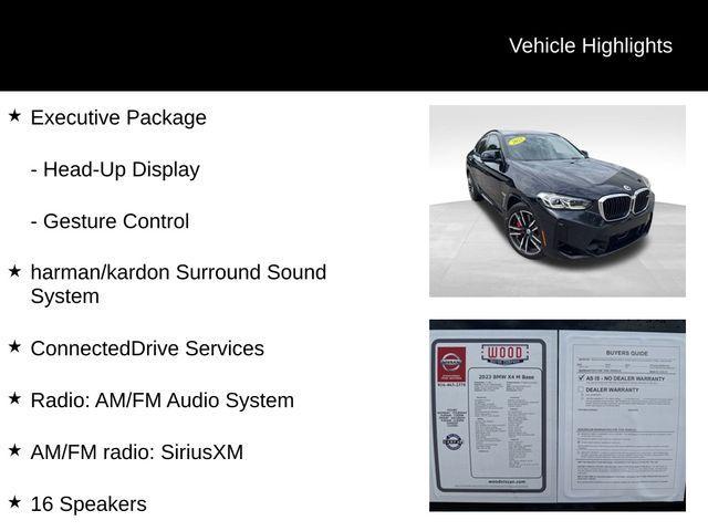 used 2023 BMW X4 M car, priced at $65,988