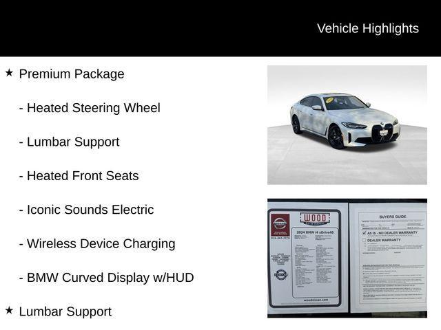 used 2024 BMW i4 Gran Coupe car, priced at $39,984