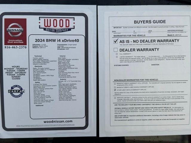 used 2024 BMW i4 Gran Coupe car, priced at $39,984