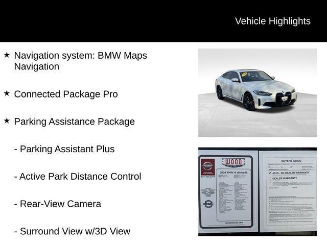 used 2024 BMW i4 Gran Coupe car, priced at $39,984
