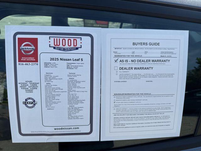 used 2025 Nissan Leaf car, priced at $20,979
