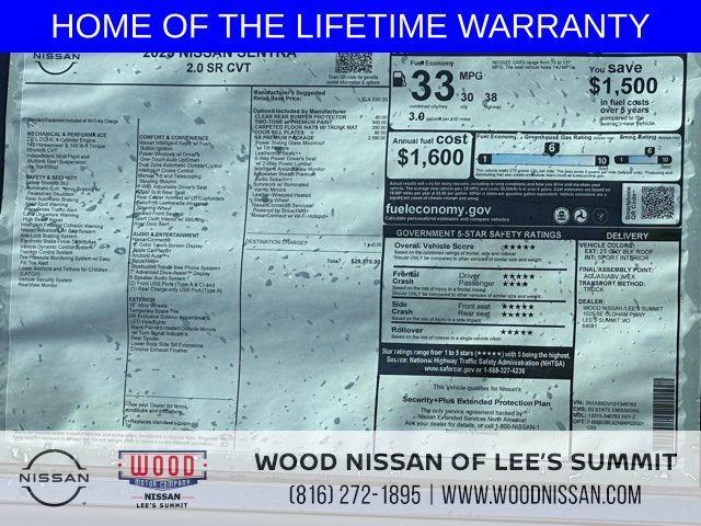 new 2025 Nissan Sentra car, priced at $27,418
