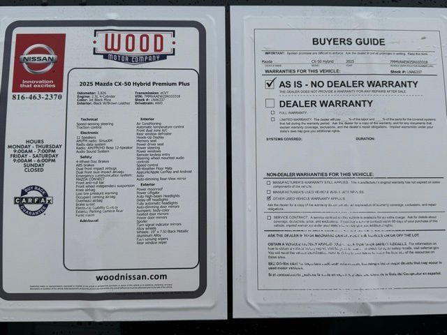 used 2025 Mazda CX-50 Hybrid car, priced at $37,499
