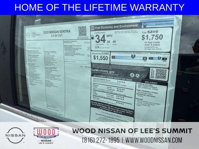 new 2025 Nissan Sentra car, priced at $23,584