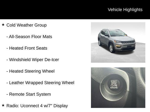 used 2021 Jeep Compass car, priced at $15,318