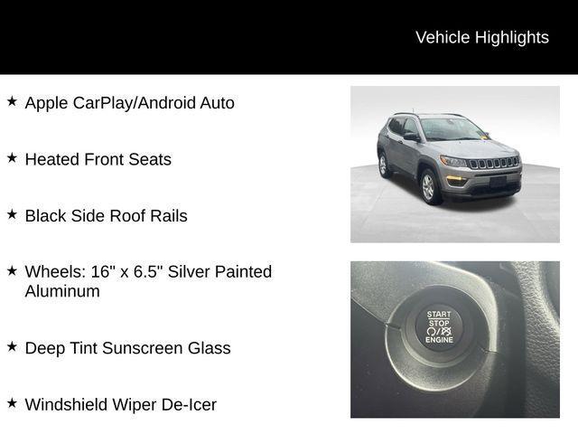 used 2021 Jeep Compass car, priced at $15,318