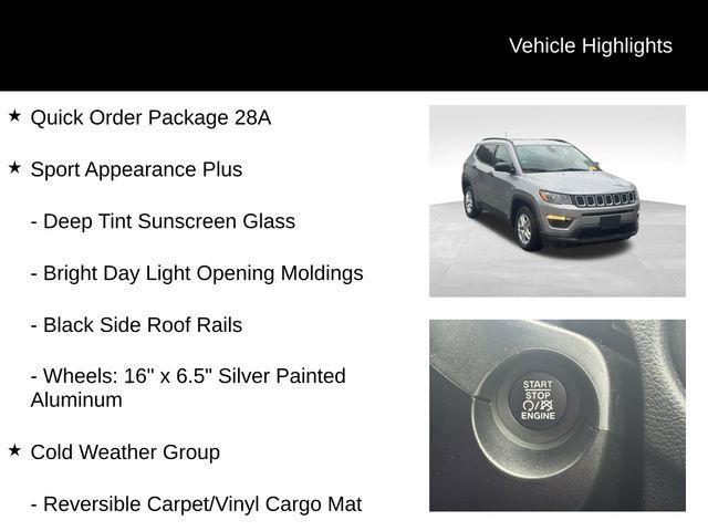used 2021 Jeep Compass car, priced at $15,318