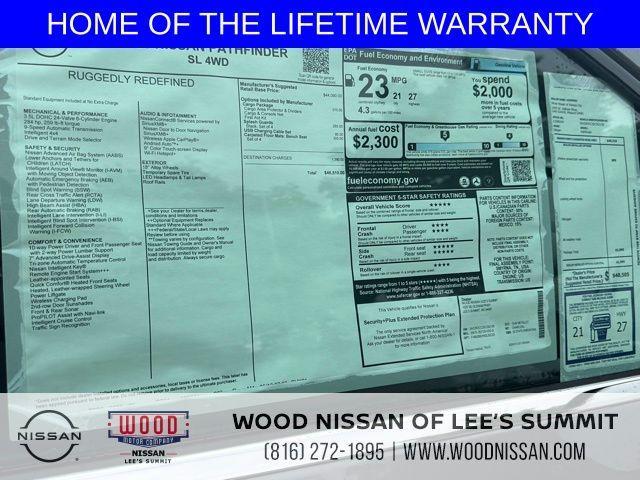 new 2025 Nissan Pathfinder car, priced at $43,039