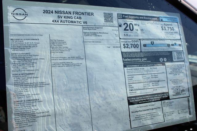 new 2024 Nissan Frontier car, priced at $35,119