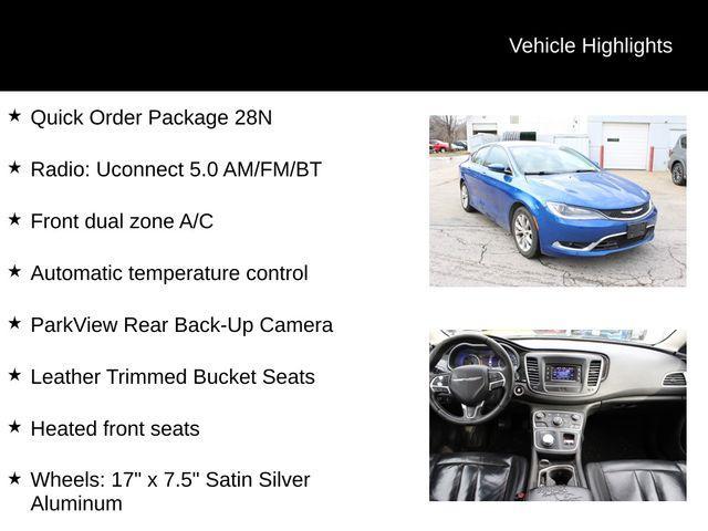 used 2015 Chrysler 200 car, priced at $9,950