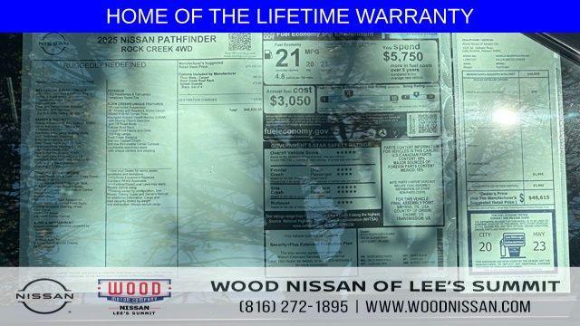 new 2025 Nissan Pathfinder car, priced at $37,768