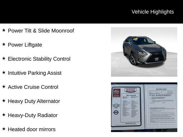 used 2017 Lexus RX 350 car, priced at $26,850