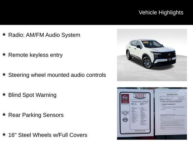 used 2025 Nissan Kicks car, priced at $19,900