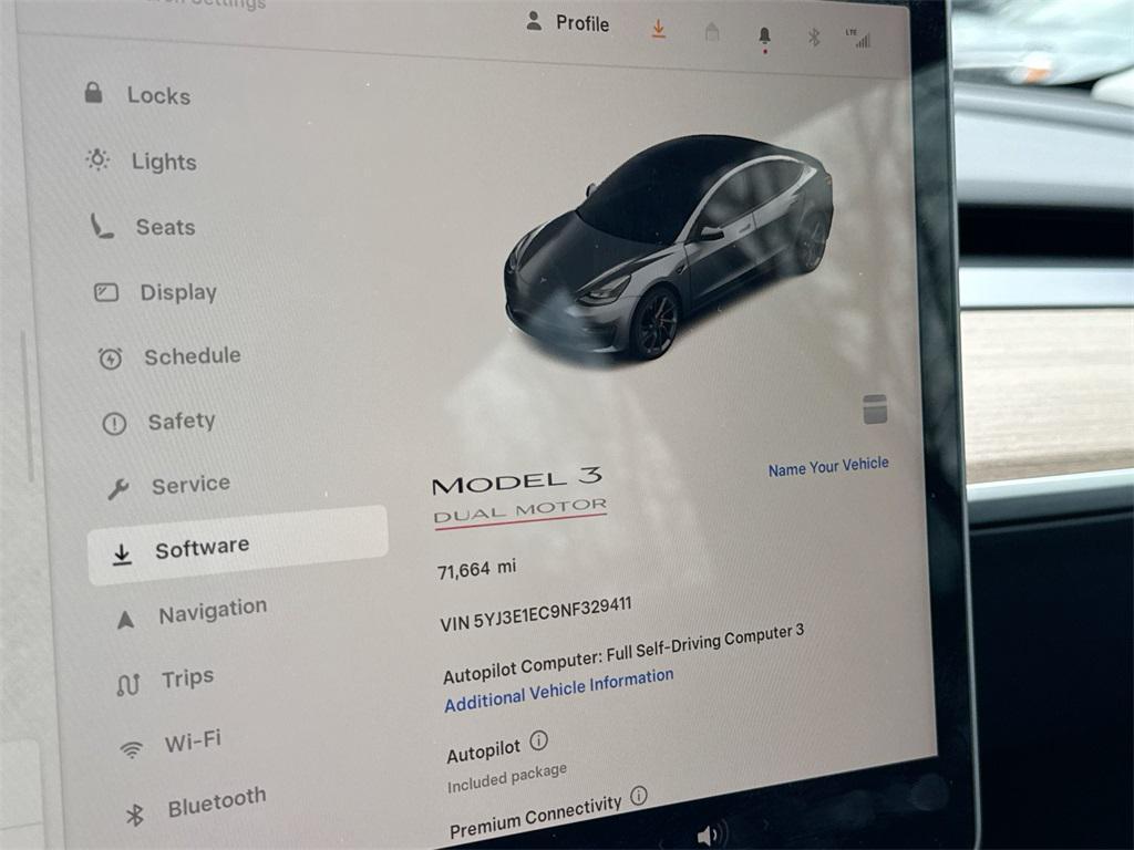 used 2022 Tesla Model 3 car, priced at $23,518