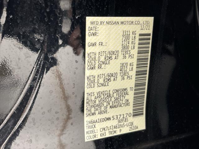 used 2021 Nissan Titan car, priced at $42,999