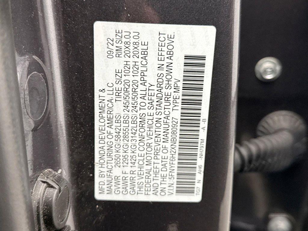 used 2022 Honda Pilot car, priced at $32,100