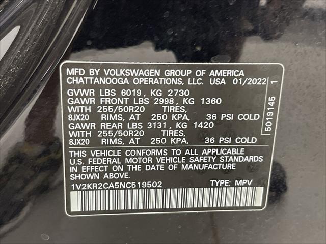 used 2022 Volkswagen Atlas car, priced at $30,450