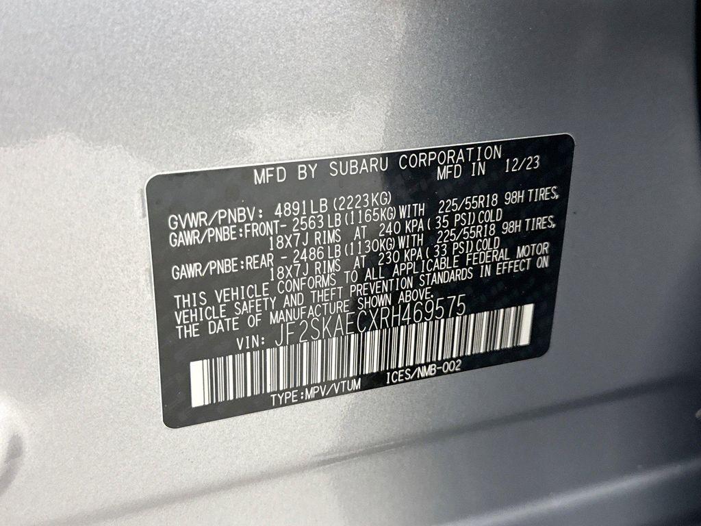 used 2024 Subaru Forester car, priced at $31,800