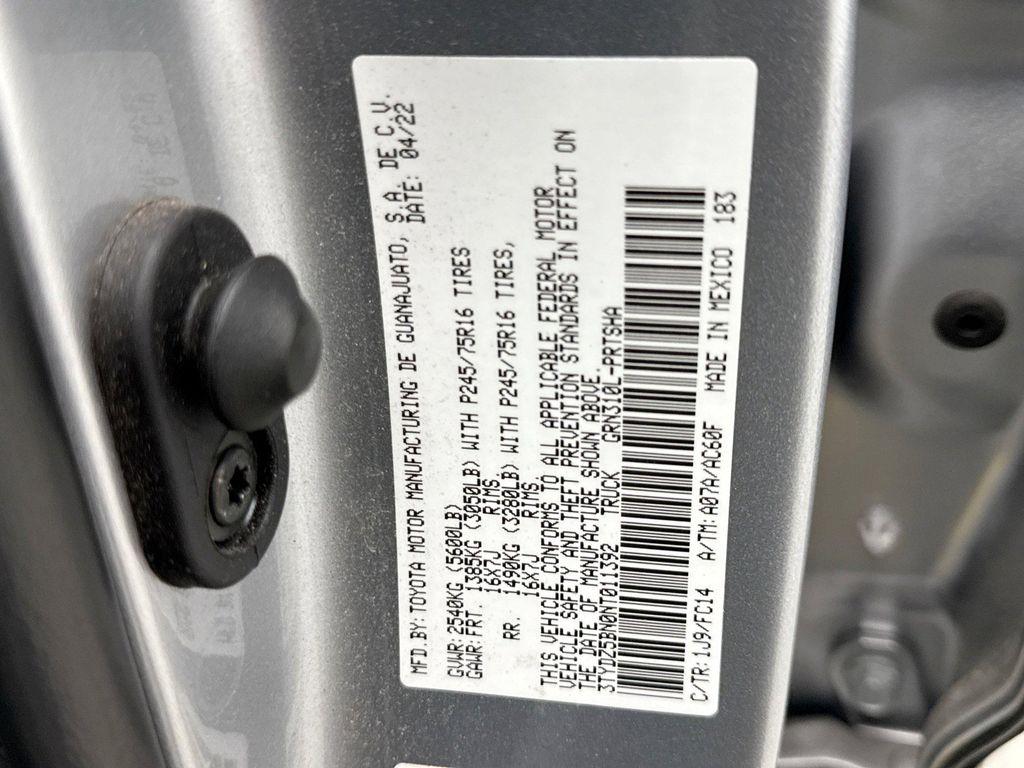 used 2022 Toyota Tacoma car, priced at $36,000