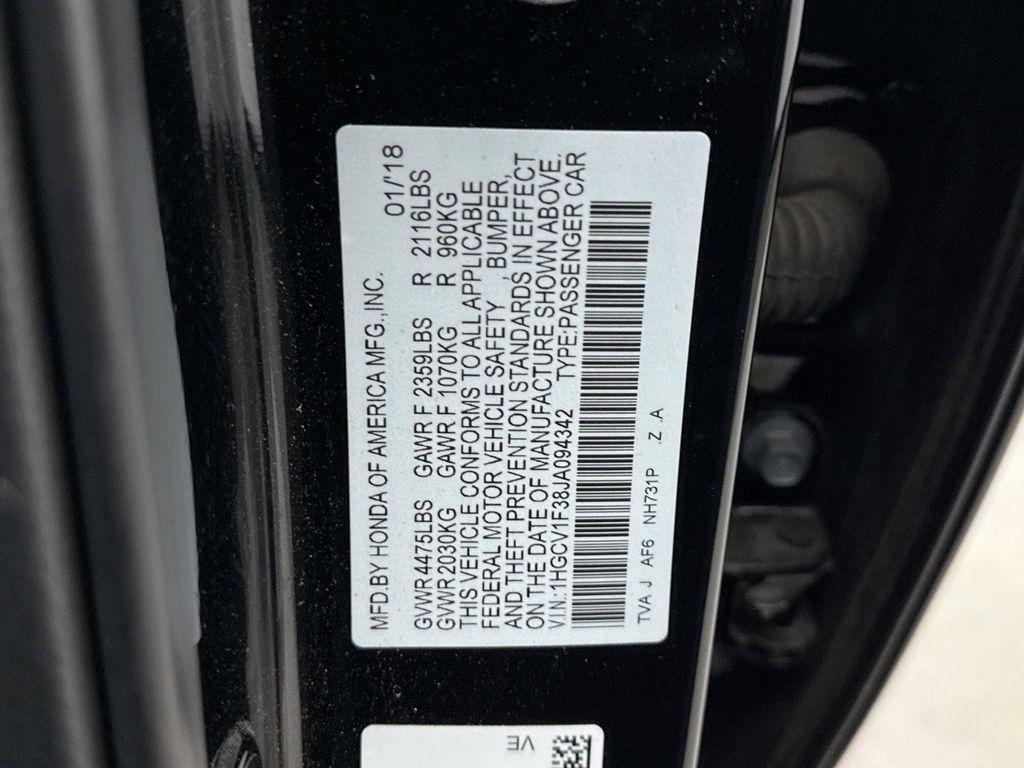 used 2018 Honda Accord car, priced at $17,149