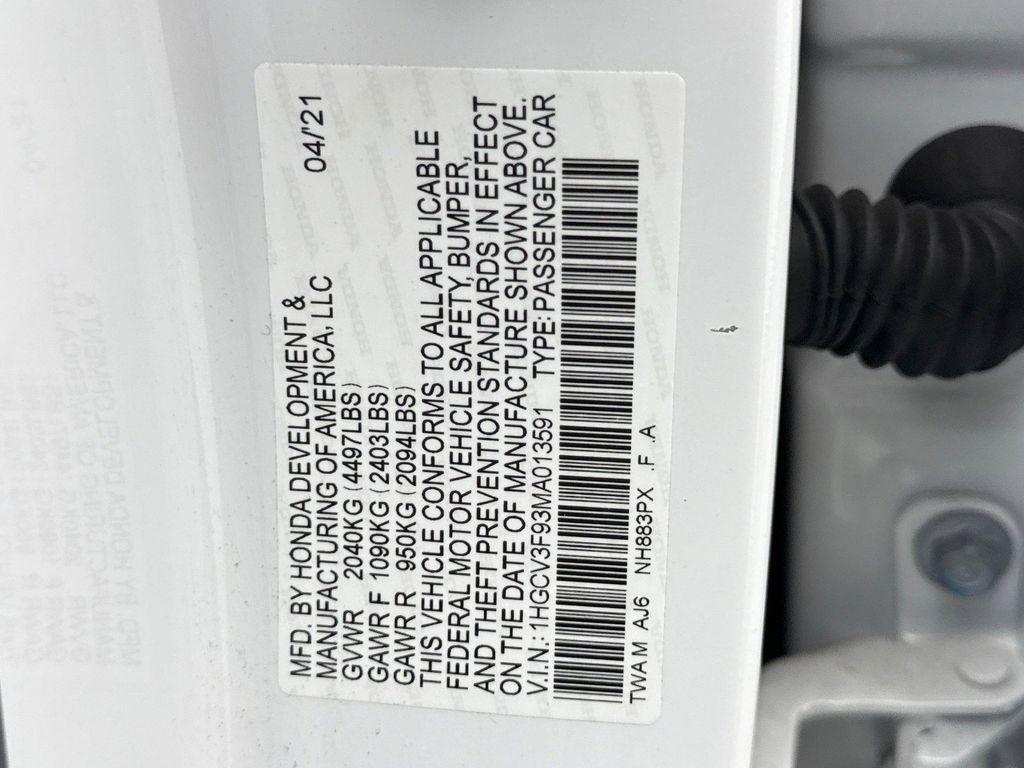 used 2021 Honda Accord Hybrid car, priced at $26,999