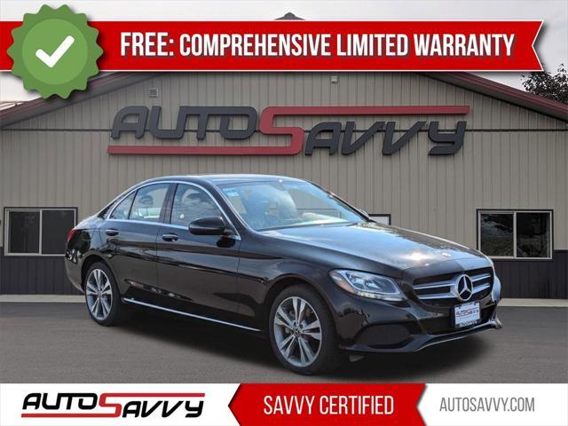 used 2018 Mercedes-Benz C-Class car, priced at $19,100