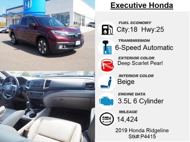 used 2019 Honda Ridgeline car, priced at $24,972