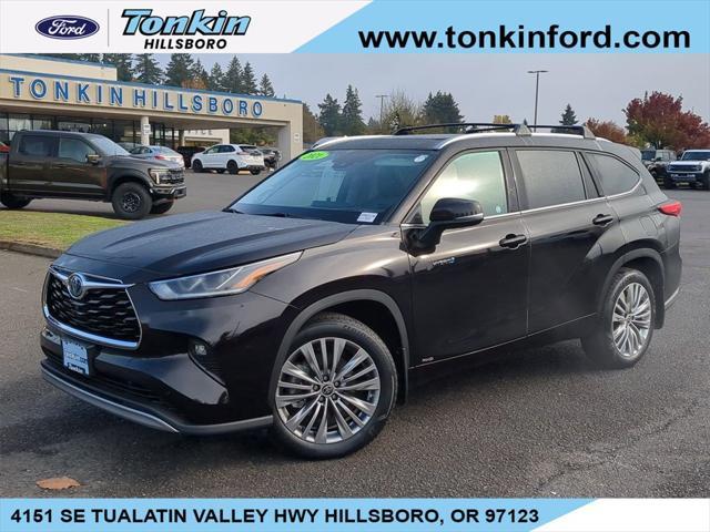 used 2021 Toyota Highlander Hybrid car, priced at $44,550