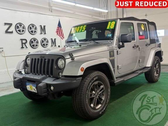 used 2018 Jeep Wrangler JK Unlimited car, priced at $19,975