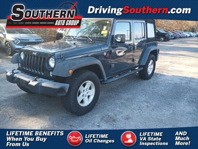 used 2016 Jeep Wrangler Unlimited car, priced at $20,965