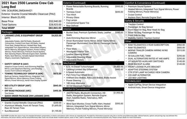 used 2021 Ram 2500 car, priced at $54,499