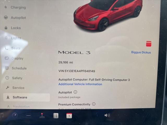 used 2023 Tesla Model 3 car, priced at $25,700