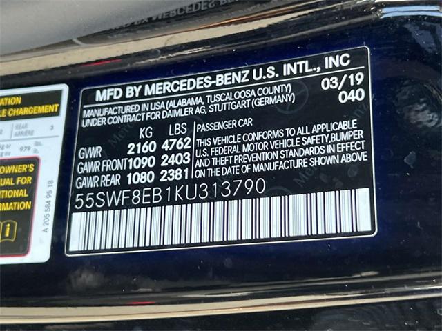 used 2019 Mercedes-Benz C-Class car, priced at $15,646