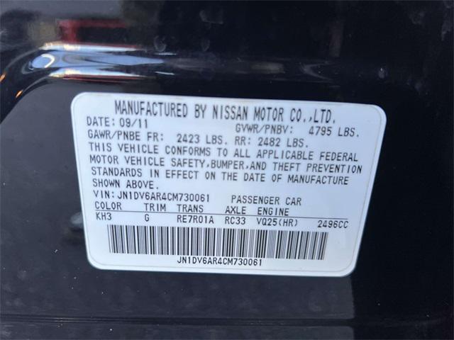 used 2012 INFINITI G25x car, priced at $9,714