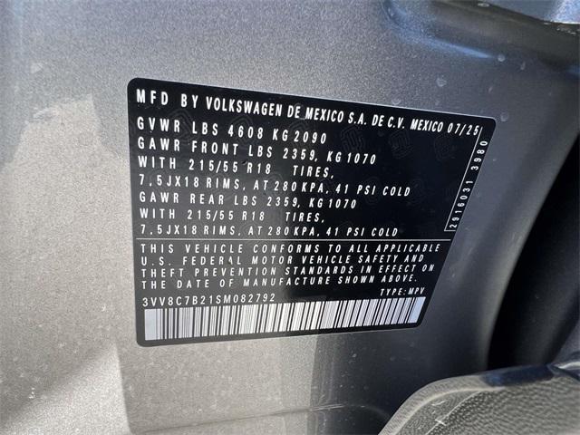 new 2025 Volkswagen Taos car, priced at $24,605