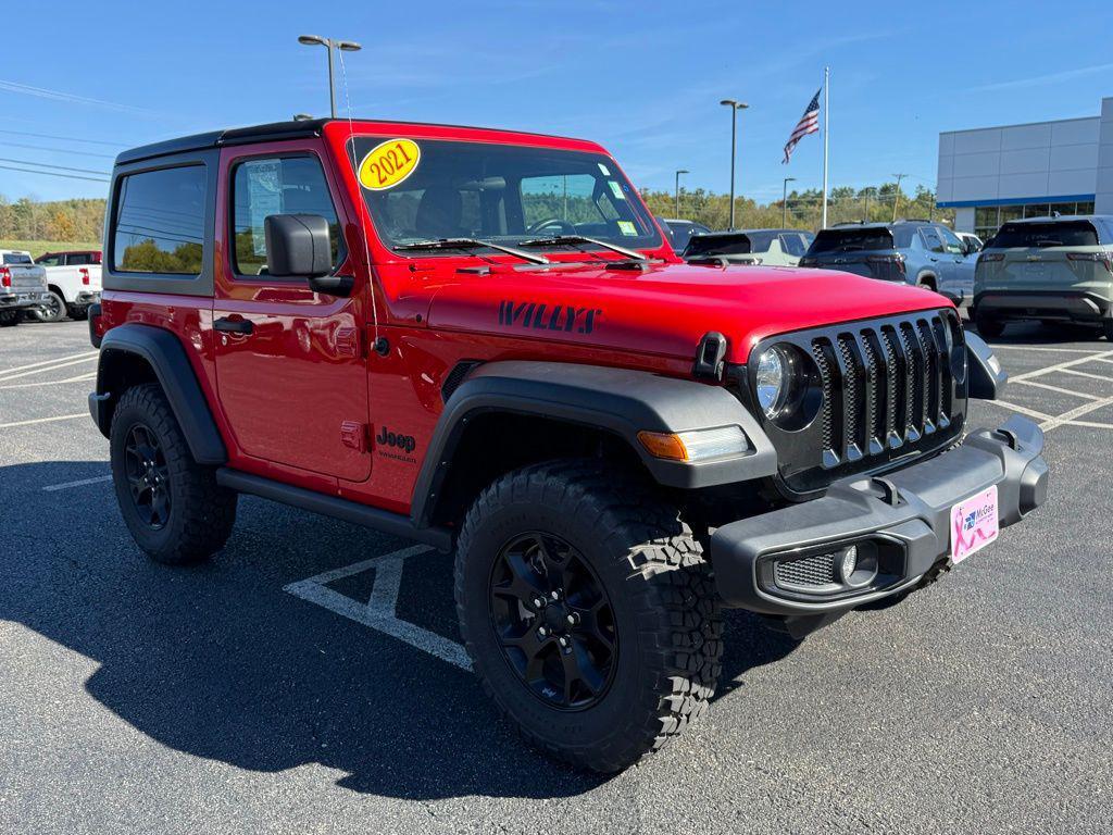 used 2021 Jeep Wrangler car, priced at $24,274